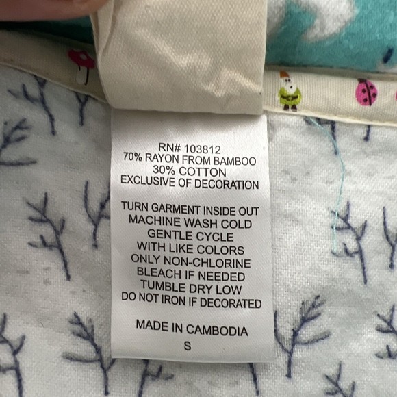 Munki Munki Pajama Top Women Small Sleep Button Up Long Sleeve Polar Bear Fleece - Picture 6 of 15